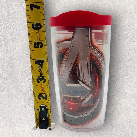 Marvel Avengers Age Of Ultron Tervis Tumbler With Red Lid 16 Oz Insulated Drinkw - Picture 7 of 7